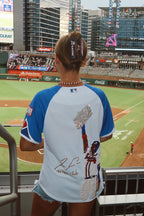 Custom Player Illustration Bling Jersey