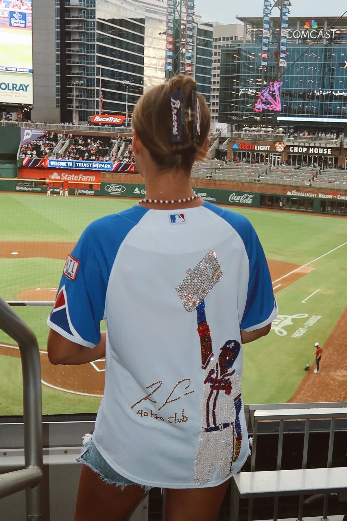 Custom Player Illustration Bling Jersey